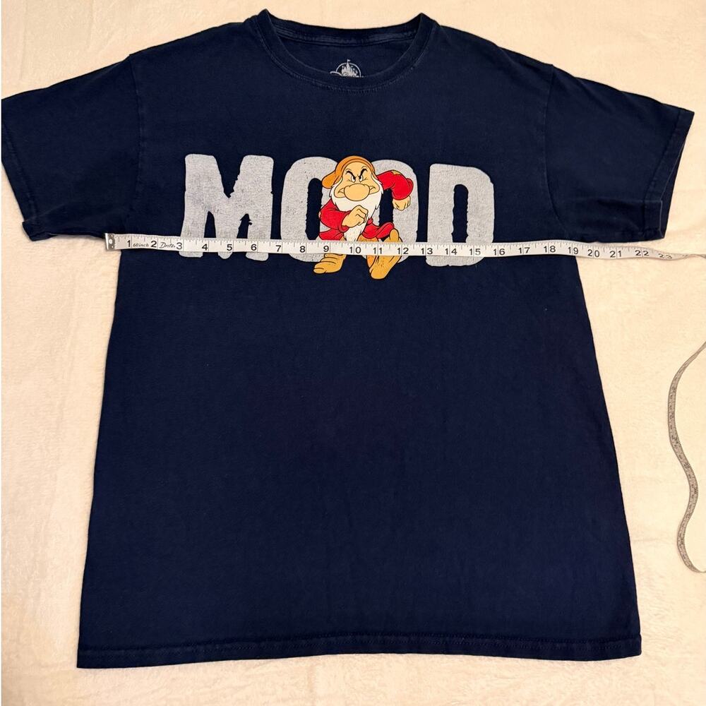 Disney Parks Grumpy MOOD T Shirt Mens M Navy Seven Dwarfs Graphic Tee